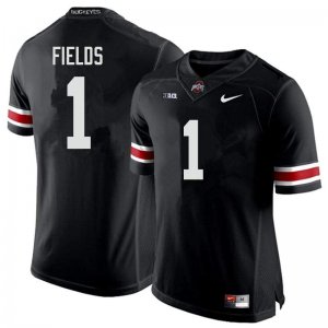 Men's NCAA Ohio State Buckeyes Justin Fields #1 College Stitched Authentic Nike Black Football Jersey CW20E63SM